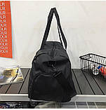 Сумка унісекс спортивна дорожня велика чорна, фото 2