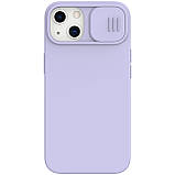 Силіконовий чохол Nillkin для Apple iPhone 13 (CamShield Silky Silicone Case) Purple з захистом камери, фото 4
