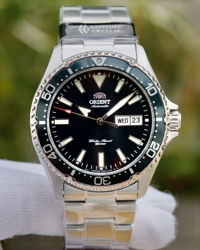 Orient RA-AA0004E19B Green KAMASU Automatic Diver Sapphire