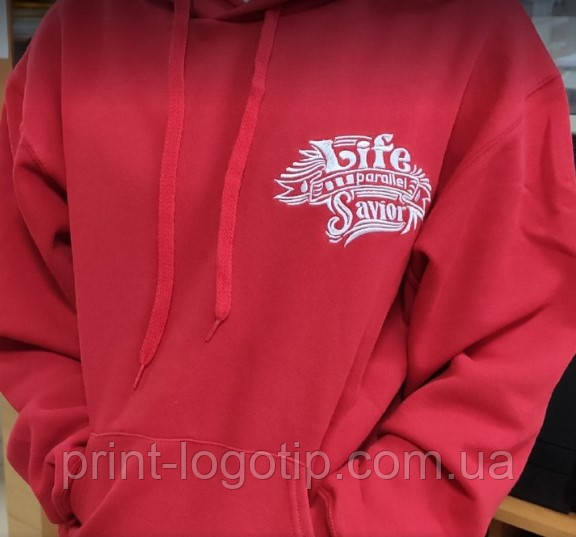 Вишивка логотипу на кофтах, худі, регланах, фото 1