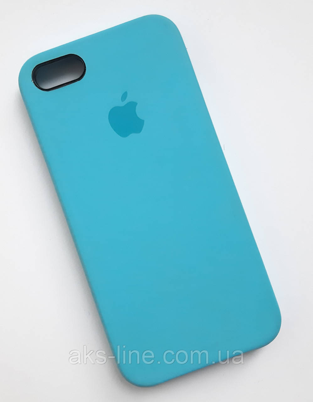 Чехол для iPhone 5S/SE Silicone Case бампер ( Light blue) - фото 2 - id-p583085315