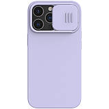 Силіконовий чохол Nillkin для Apple iPhone 13 Pro (CamShield Silky Silicone Case) Purple з захистом камери, фото 3