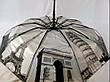 Жіночі однотонні парасолі антивітер напівавтомат із візерунком міст усередині, фото 2