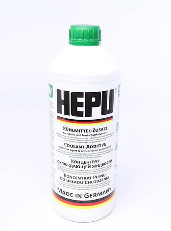 HEPU (Німеччина) P999-GRN — Антифриз зелений 1.5 л (концентрат — 80 °C), фото 2