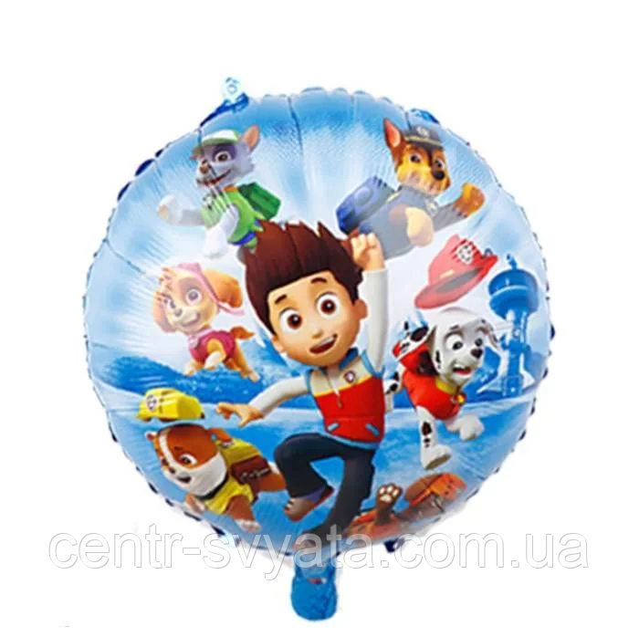 Кульки фольговані 45 см.(18") "Щенячий патруль герої".