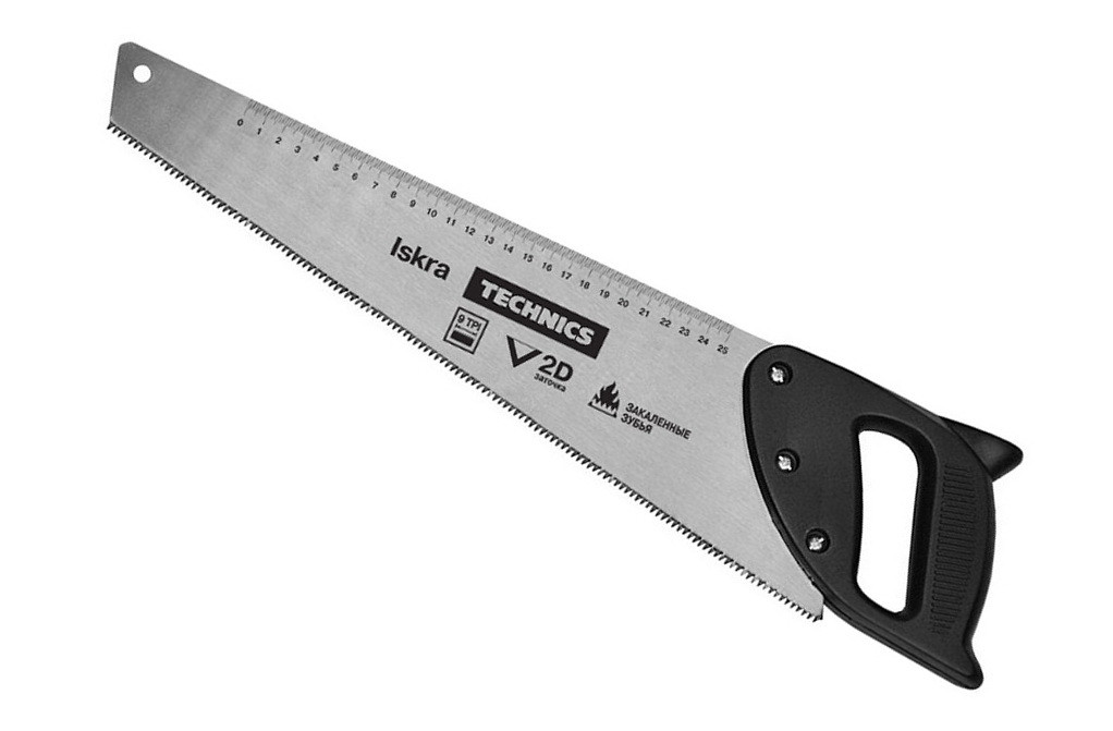 Ножівка по дереву Technics Iskra розжарені зуби 450 мм (41-081)