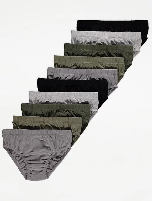 Дитячі труси бріфи George для хлопчика, комплект хакі-чорні, розмір 86-92, фото 1