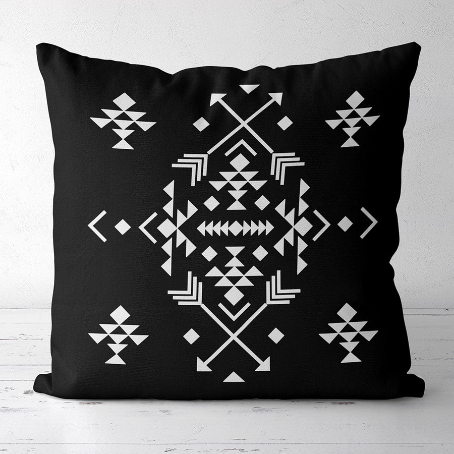 Подушка з принтом габардинова Орнамент зі стрілами 50x50 (5P_CASA009), фото 1