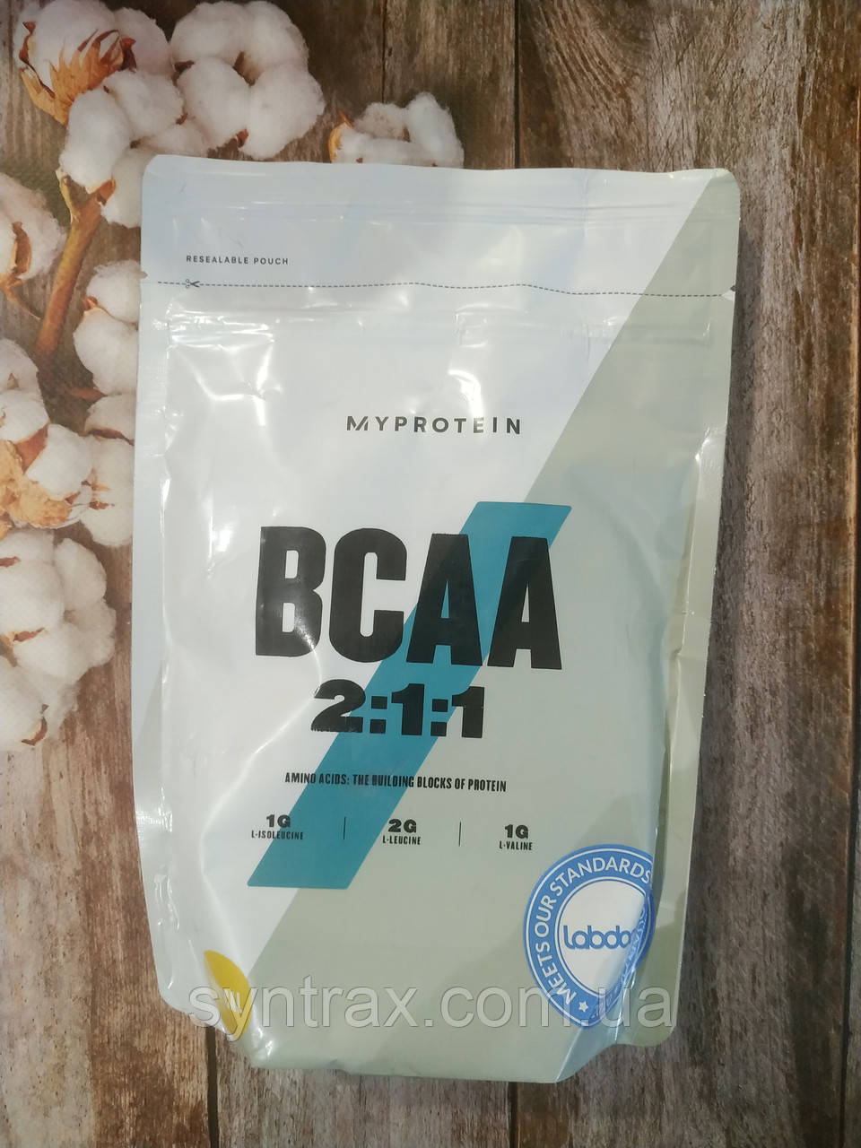 BCAA 2:1:1 без смаку MyProtein 250 грамм бцаа амінокислоти у порошку