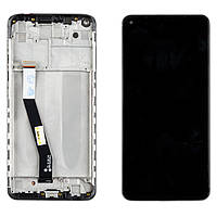 Дисплей XIAOMI Redmi Note 9 c черным тачскрином и черной рамкой