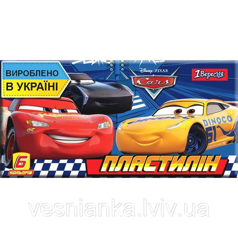 Пластилін "Cars" 6 кольорів, арт 540549 1 ВЕРЕСНЯ