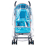 Дощовик для коляски люлька з віконцем на блискавці розмір L  Lelik™, фото 6