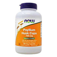 Подорожник с яблучным пектином Now Foods Psyllium Husk 700мг 180 капсул