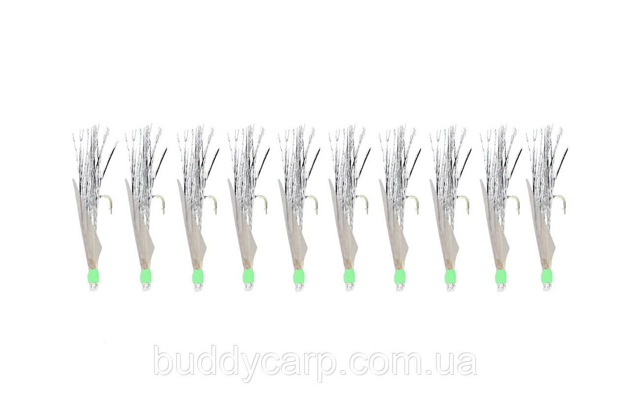 Самодур Golden Catch 220 см 10 гачків No6 срібний, фото 1