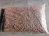 Наповнювач для тварин, пелети деревні фасовані в мішки по 15 кг екологічне біопаливо з хвої, фото 4