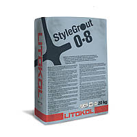 Litokol StyleGrout 0-8 20 кг - Цементна затирка нового покоління Від 0 до 8 мм - 3 SILVER сільвер