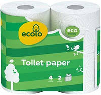 Туалетная бумага Ecolo 4рул 2ш (150 отр) (М)