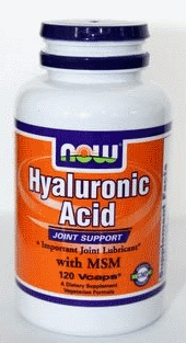 Гіалуронова кислота Now Foods Hyaluronic Acid with MSM 120 Caps, фото 1