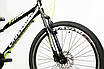 Гірський велосипед Crossride Faith 26" чорно-зелений, на зріст 130-145 см, фото 6
