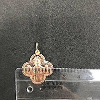 Золота ладанка БО 585 проби, вага - 0,95 г, фото 2