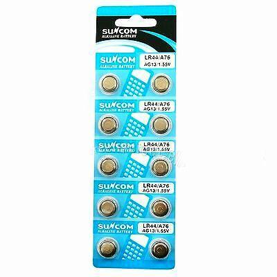 Батарейка SUNCOM AG13 LR44 1,55V  Alkaline Blister, фото 1