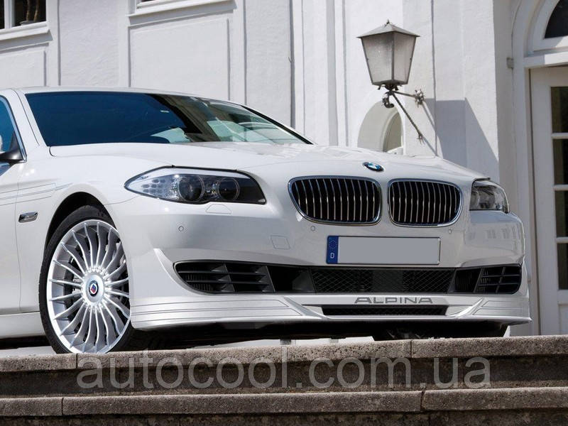Накладка на передній бампер губа BMW 5 серії F10 / F11 2011-2014 р. в. стиль Alpina