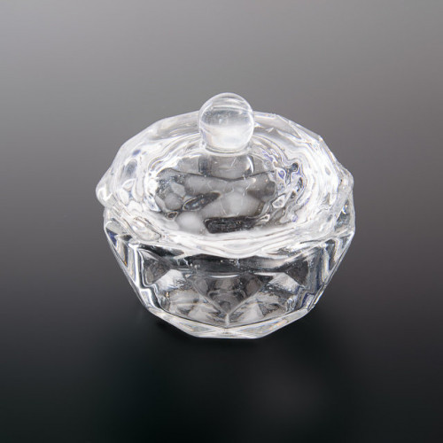 Скляний стаканчик з кришкою