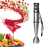 Блендер подрібнювач ручний погружний кавомолка з чашею Rainberg RB-6212 7в1 1000 Вт багатофункціональний, фото 3