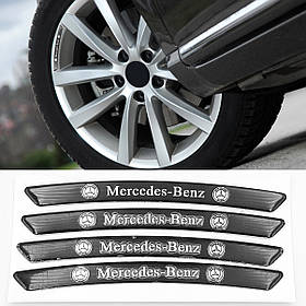 Наклейки на диски (на колеса) Mercedes Benz (Мерседес) Чорні