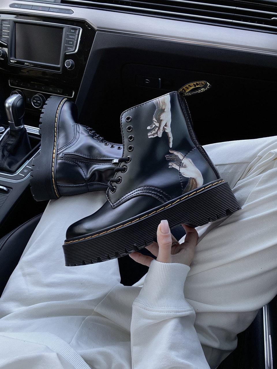 Черевики жіночі чорні демісезонні Dr.Martens Jadon (05178)