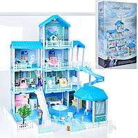 Домик для кукол со светом 556-28 Дом кукольный "Frozen. Холодное сердце" с мебелью