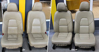 3. Реставрація сидіння авто за допомогою матеріалів Fenice Domino Leather