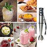 Блендер подрібнювач ручний погружний кавомолка з чашею Rainberg RB-6212 7в1 1000 Вт багатофункціональний, фото 8