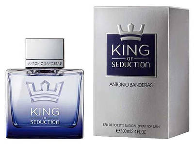 Оригінальні елітні чоловічі парфуми ANTONIO BANDERAS King of Seduction 100ml, деревний аромат