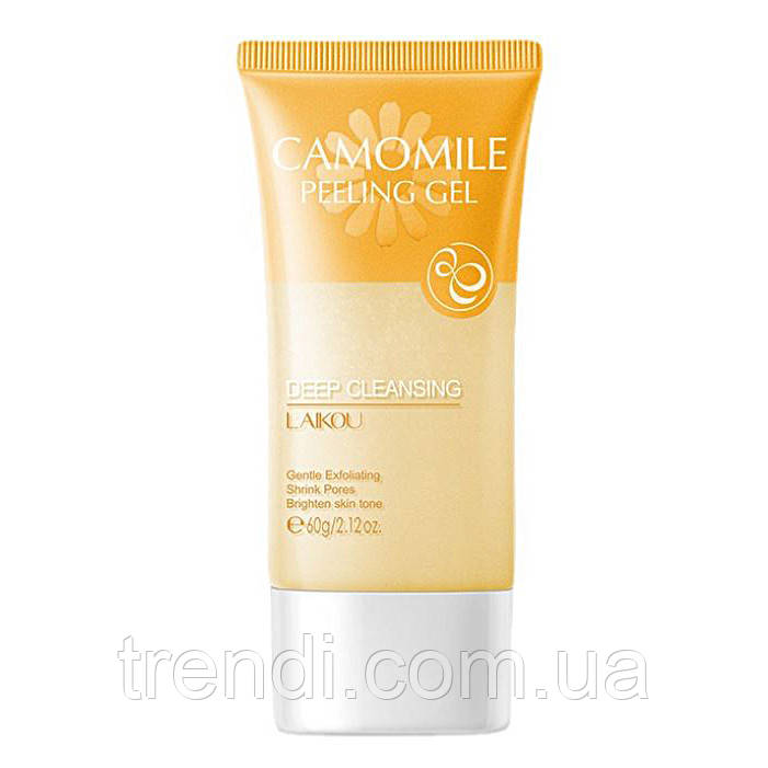 Пилинг-скатка Laikou camomile peeling gel на основе ромашки
