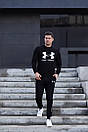 Спортивний чорний трикотажний костюм under armour, фото 2