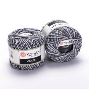 Турецька пряжа для в'язання YarnArt Violet Melange (віолет меланж)100% мерсеризує бавовна - 509