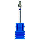 Алмазна фреза для манікюру та педикюру Каплевидна 10х5мм Середньої Абразивності