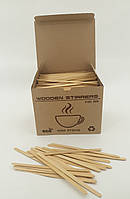 Мішалка Дерев'яна Одноразова для кави чаю( ЕКО)14 см(1000 шт)в коробці(1 п)