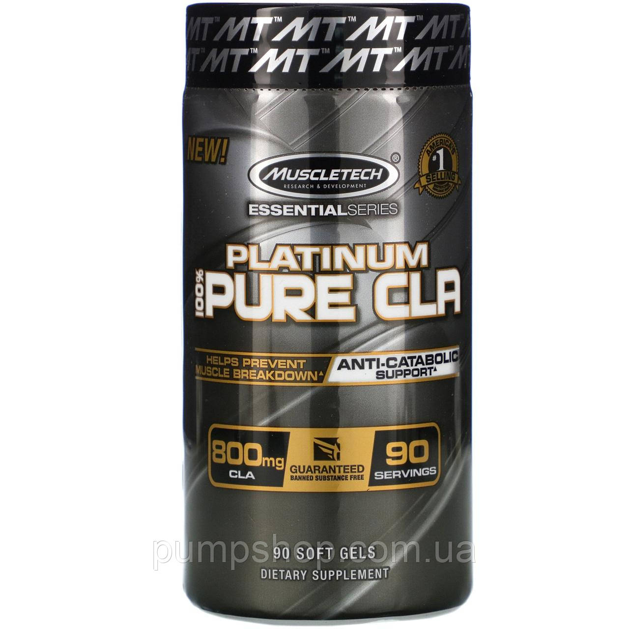 Кон'югована лінолева кислота КЛА Muscletech Platinum Pure CLA 800 мг 90 капс. (уцінка термін по 2.23)