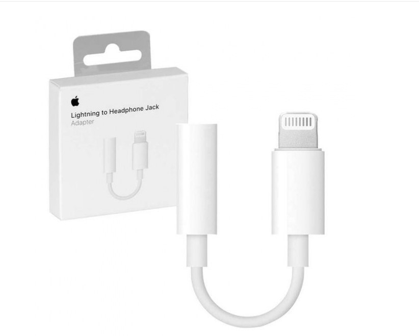 Адаптер (перехідник) Apple Lightning to 3.5 mm Headphone Jack Adapter (MMX62) для iPhone | iPad |iPod Оригінал