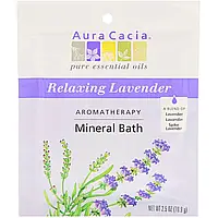 Aura Cacia, Aromatherapy Mineral Bath, расслабляющая лаванда, 70,9 г (2,5 унций) Днепр