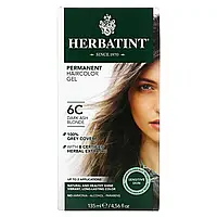 Herbatint, Стойкая гель-краска для волос, 6C, темный пепельный блондин, 135 мл (4,56 жидк. унции) в Украине