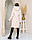 Жіноче пальто арт.136 з капюшоном кашмірове пальто колір молочний/ молоко, фото 3