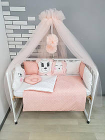 Набір постільної білизни в дитяче ліжечко Хмарка: ковдра трансфомируется в конверт