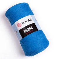 Турецкая пряжа для вязания YarnArt Ribbon ( риббон ) ковриков , корзин - 786 синий