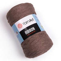 Турецкая пряжа для вязания YarnArt Ribbon ( риббон ) ковриков , корзин - 791 коричневый