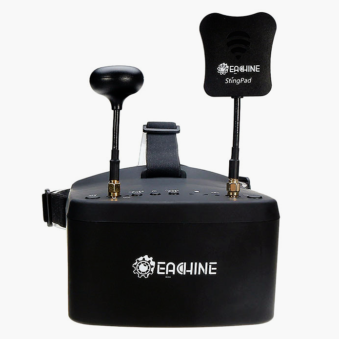 FPV окуляри - шолом DVR квадрокоптера і авіамоделей Eachine EV800D 5.8 ГГц Diversity 40Ch 5" 800*480 Оригінал!
