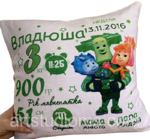 Дитяча подушка для сну. Розмір 60х40см