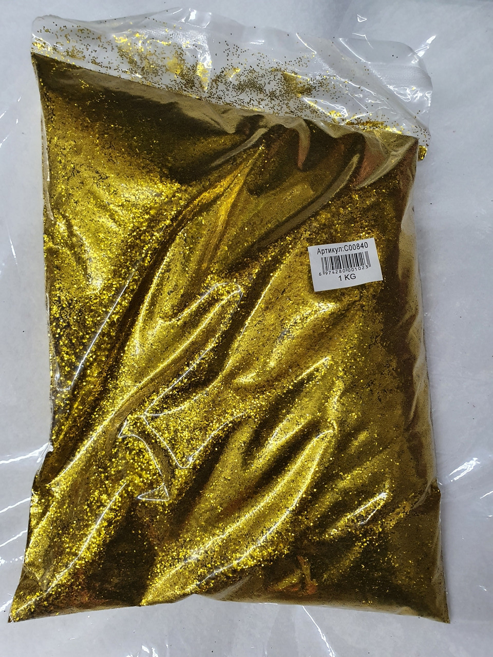 Глітер " Середньої фракції 1/40 " 1 кг, золото